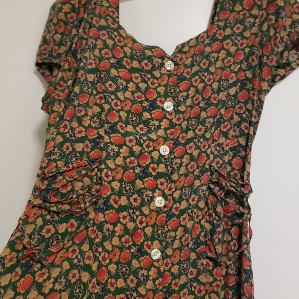 Floral silk long dress great colors
